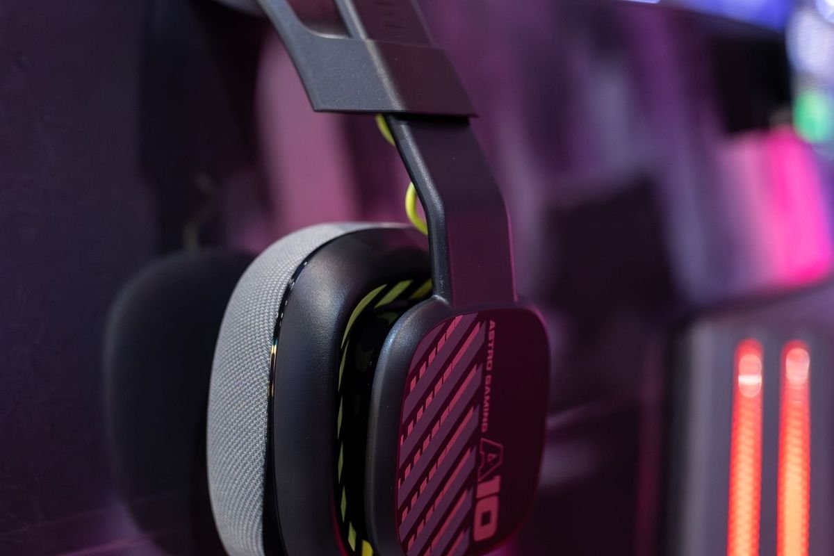 Gaming headset with bokeh lights (representative photo, not the exact product)