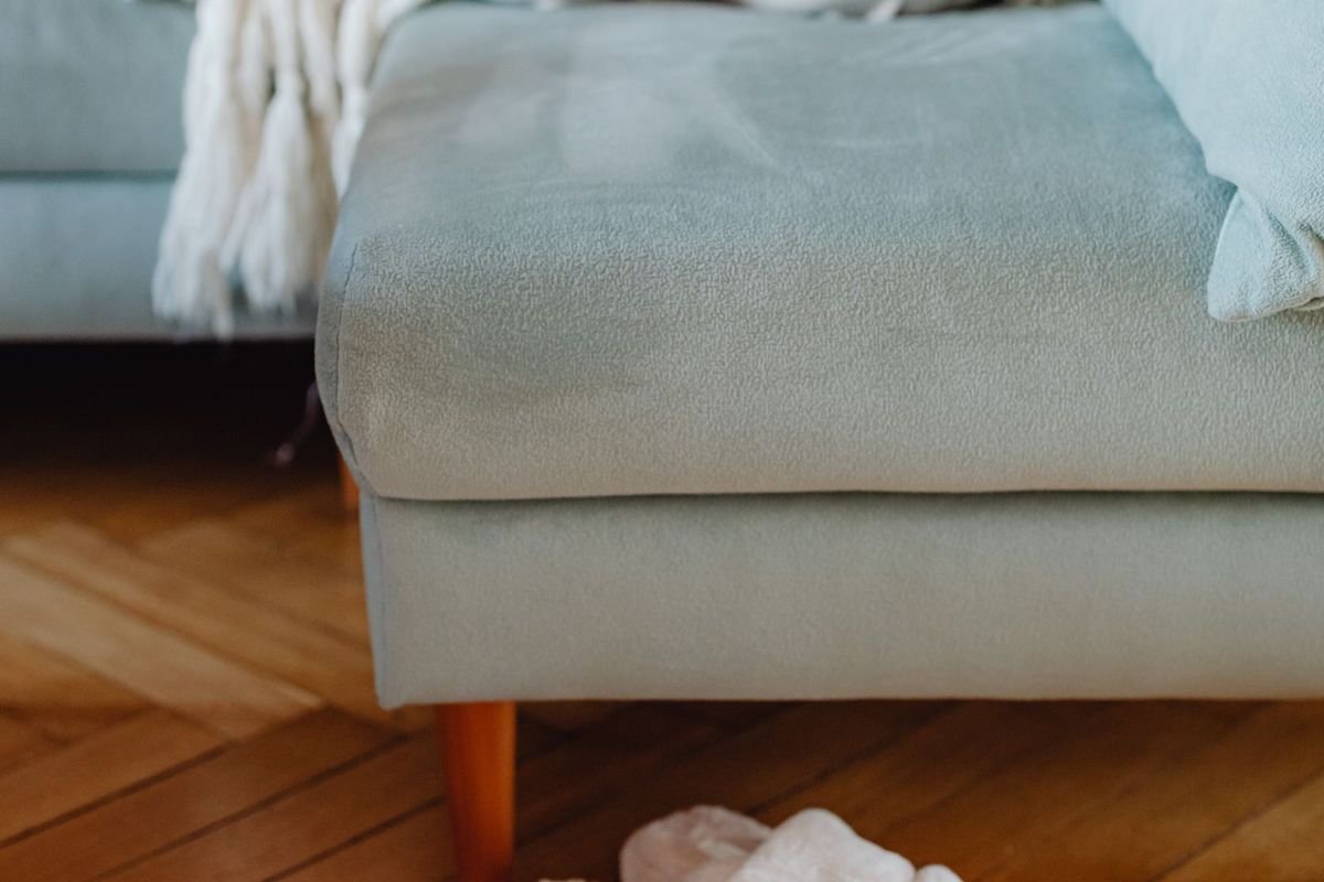 Slippers near a sofa (representative photo, not the exact product)