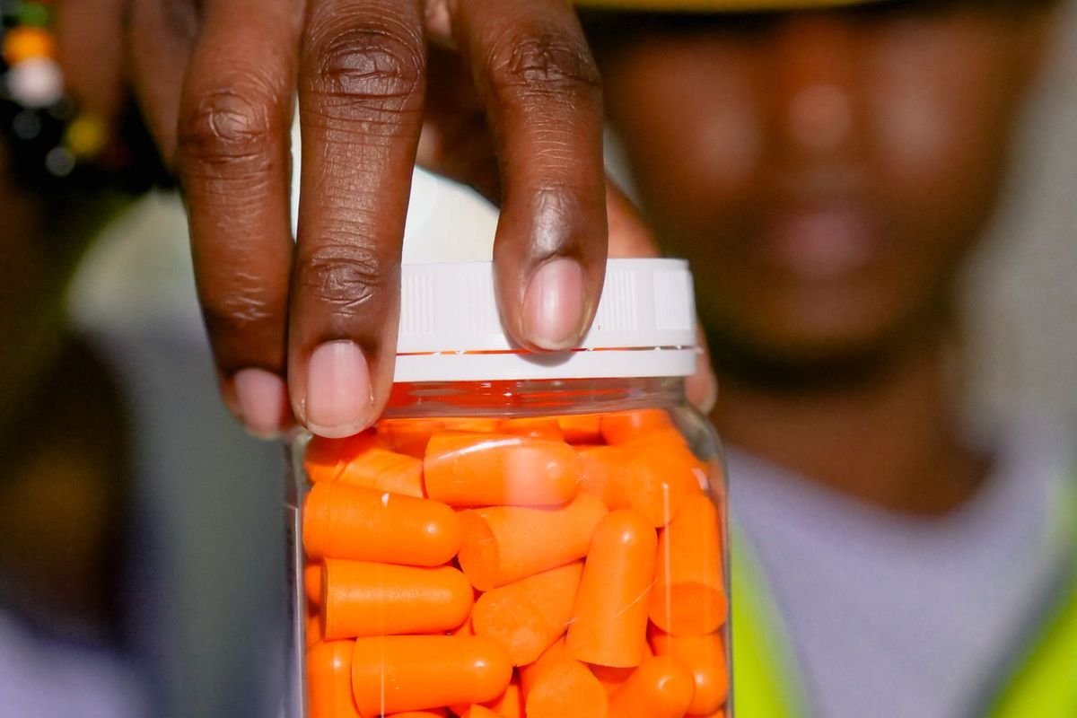 Close-up of earplugs (representative photo, not the exact product)
