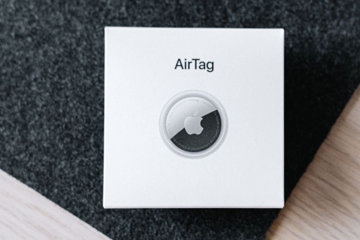 Overhead view of an item tracker box (representative photo, not the exact product)